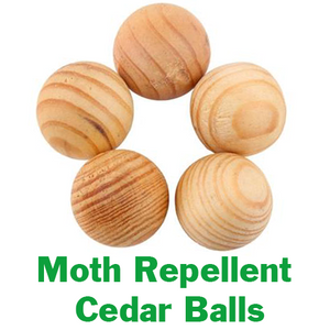 Moth Repellent Cedar Balls - pack of 5