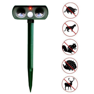 Cat Dog Ultrasonic Repellent Animal Repeller Outdoor Solar Powered and Waterproof Deterrent Scared Pest Control Eco-friendly /